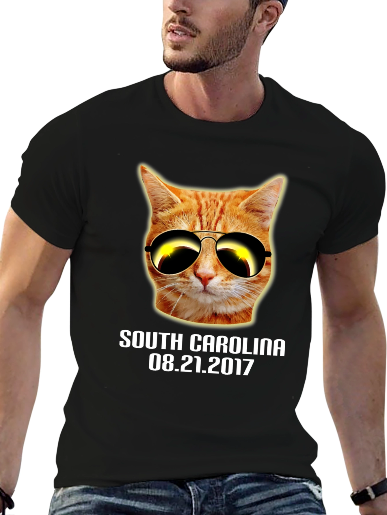 Cat Eclipse T-Shirt - South Carolina 2017