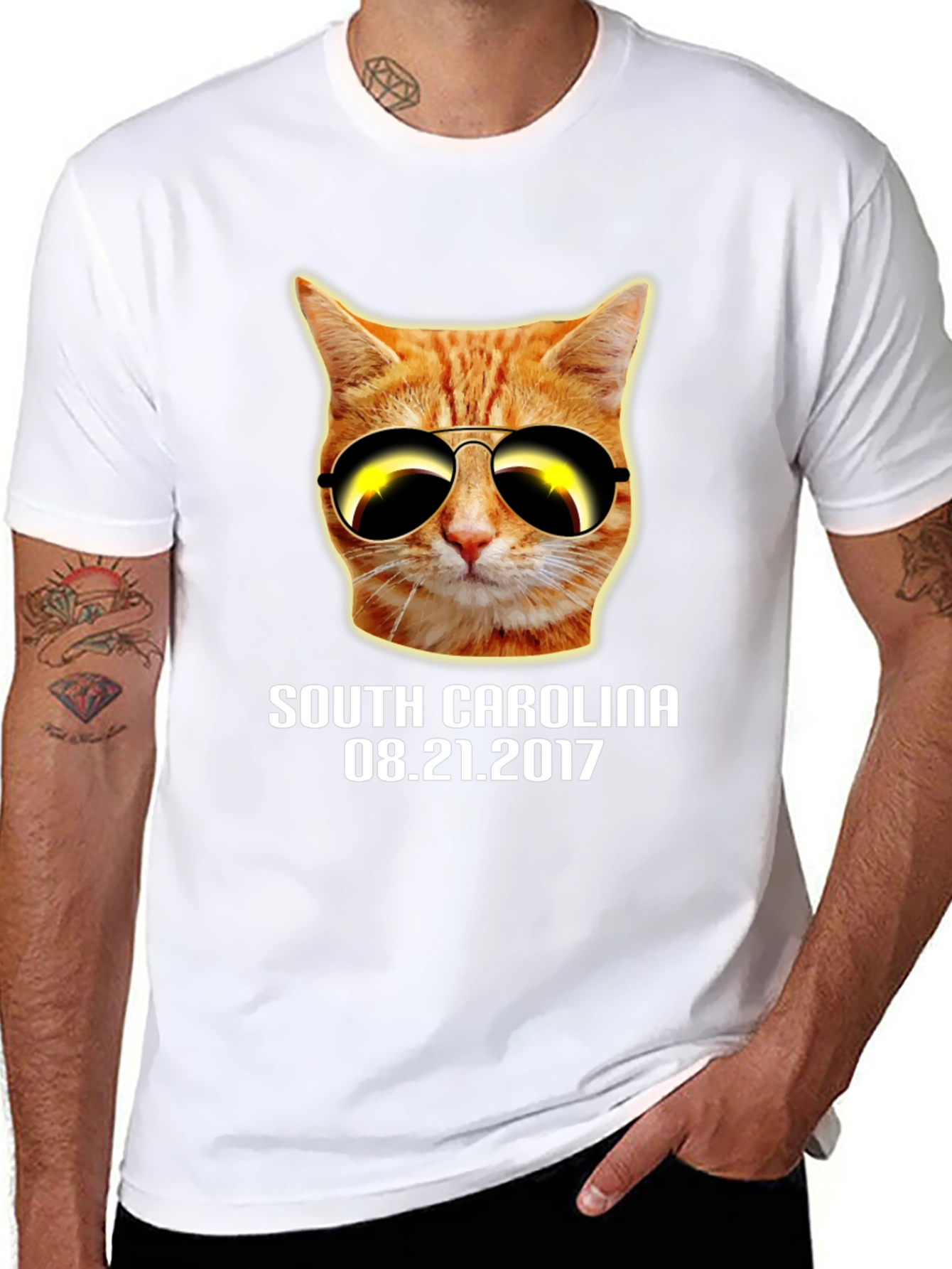 Cat Eclipse T-Shirt - South Carolina 2017