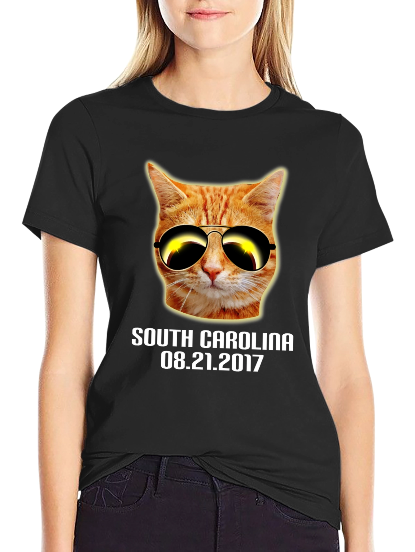 Cat Eclipse T-Shirt - South Carolina 2017