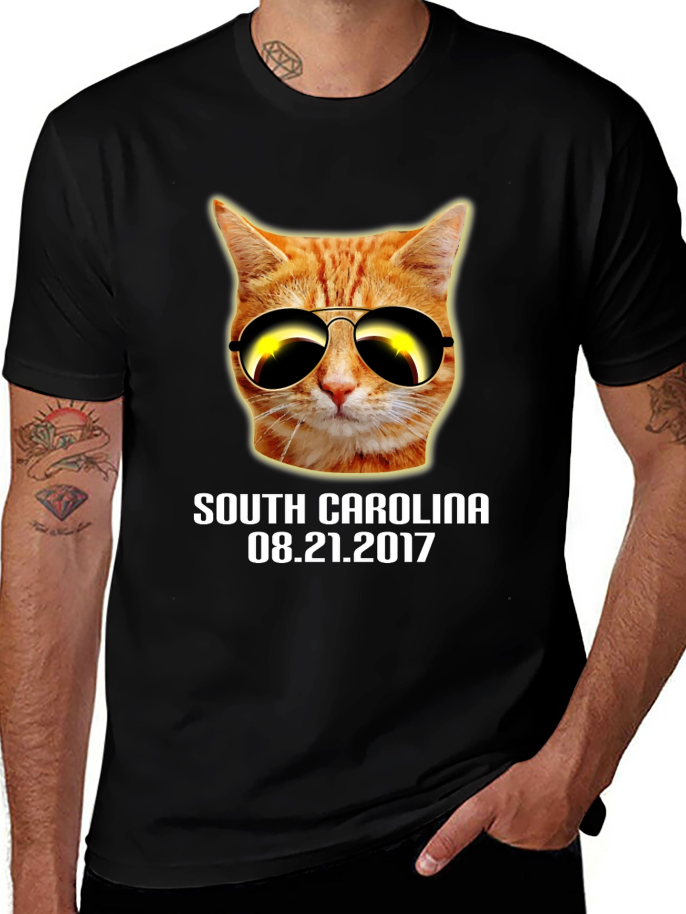 Cat Eclipse T-Shirt - South Carolina 2017