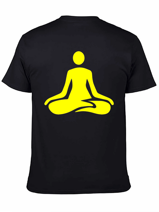 Zen Yoga Meditation Black T-Shirt