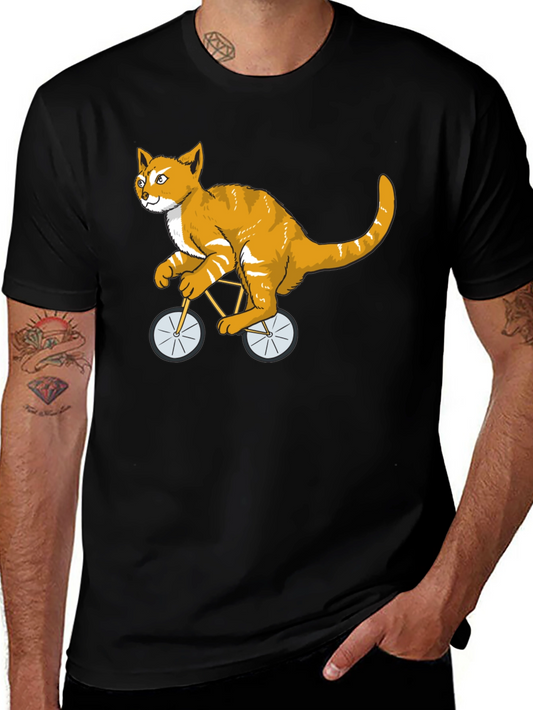 Cat Riding a Bike T-Shirt