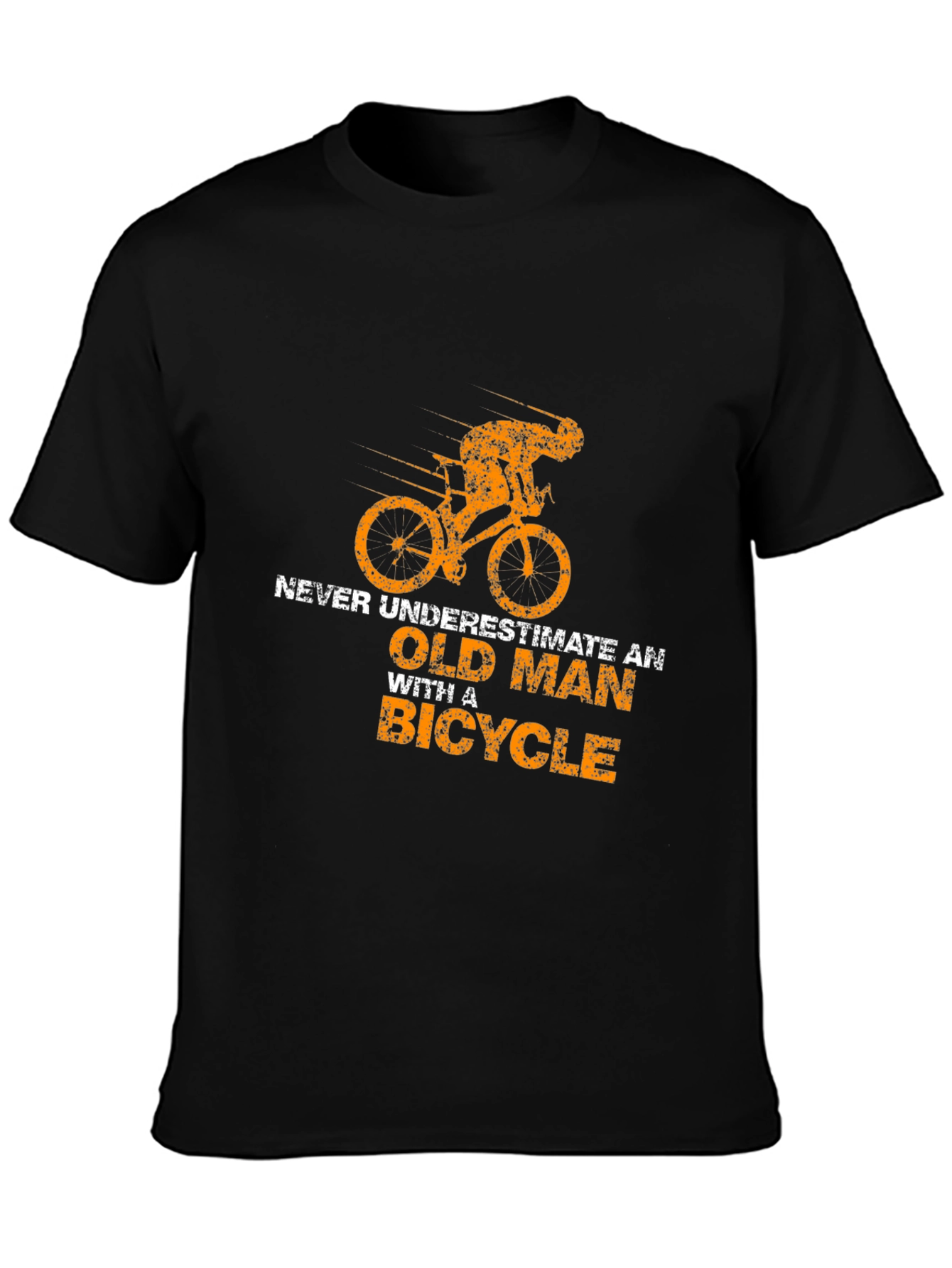 Old Man Bicycle T-Shirt - Funny Cycling Tee