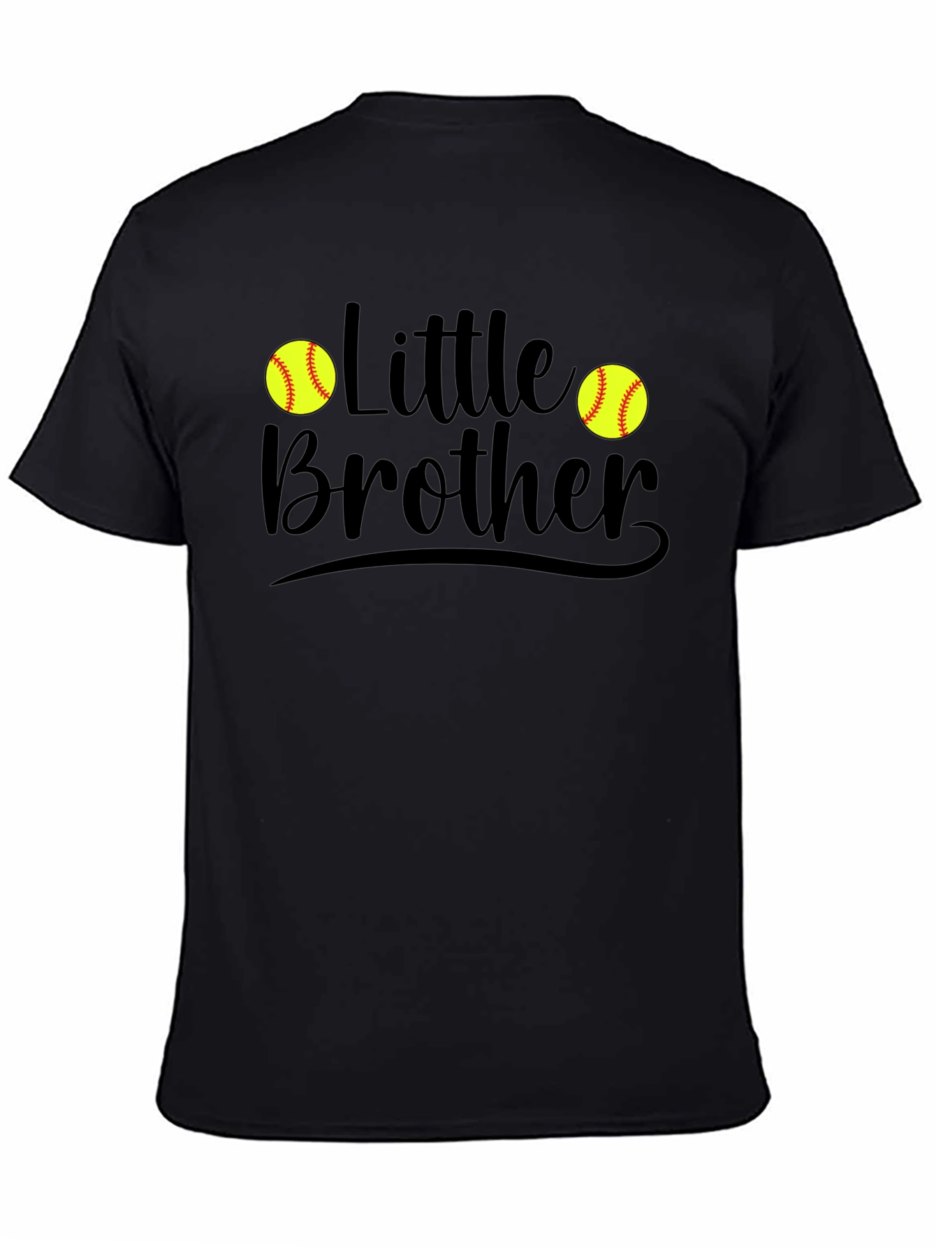 Little Brother Softball Graphic T-Shirt