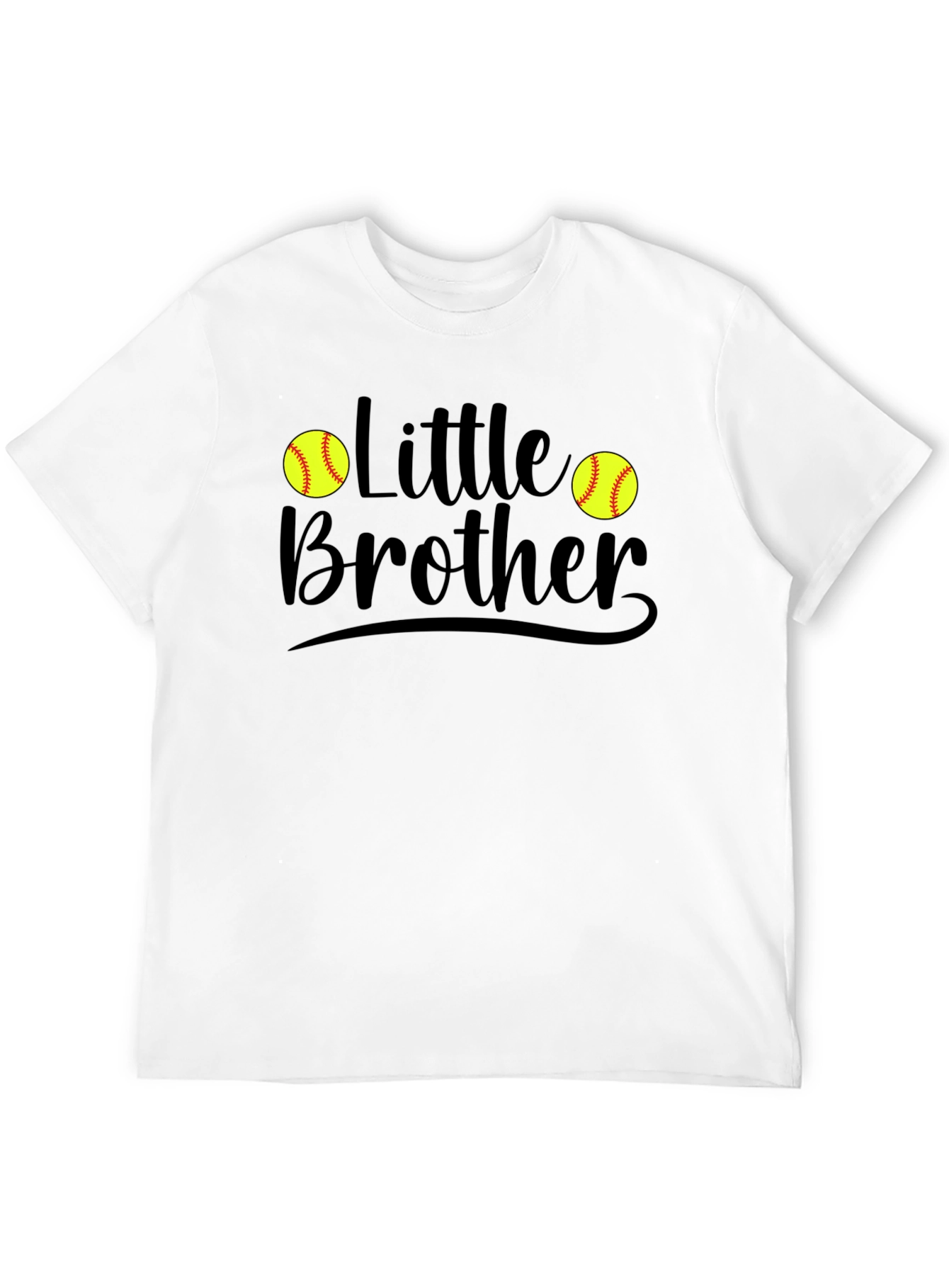 Little Brother Softball Graphic T-Shirt