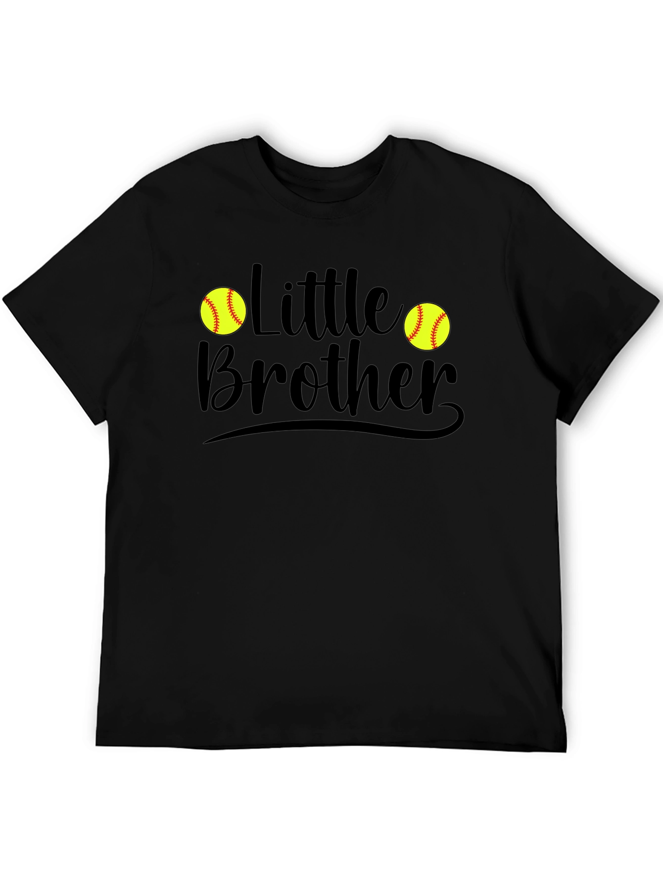 Little Brother Softball Graphic T-Shirt