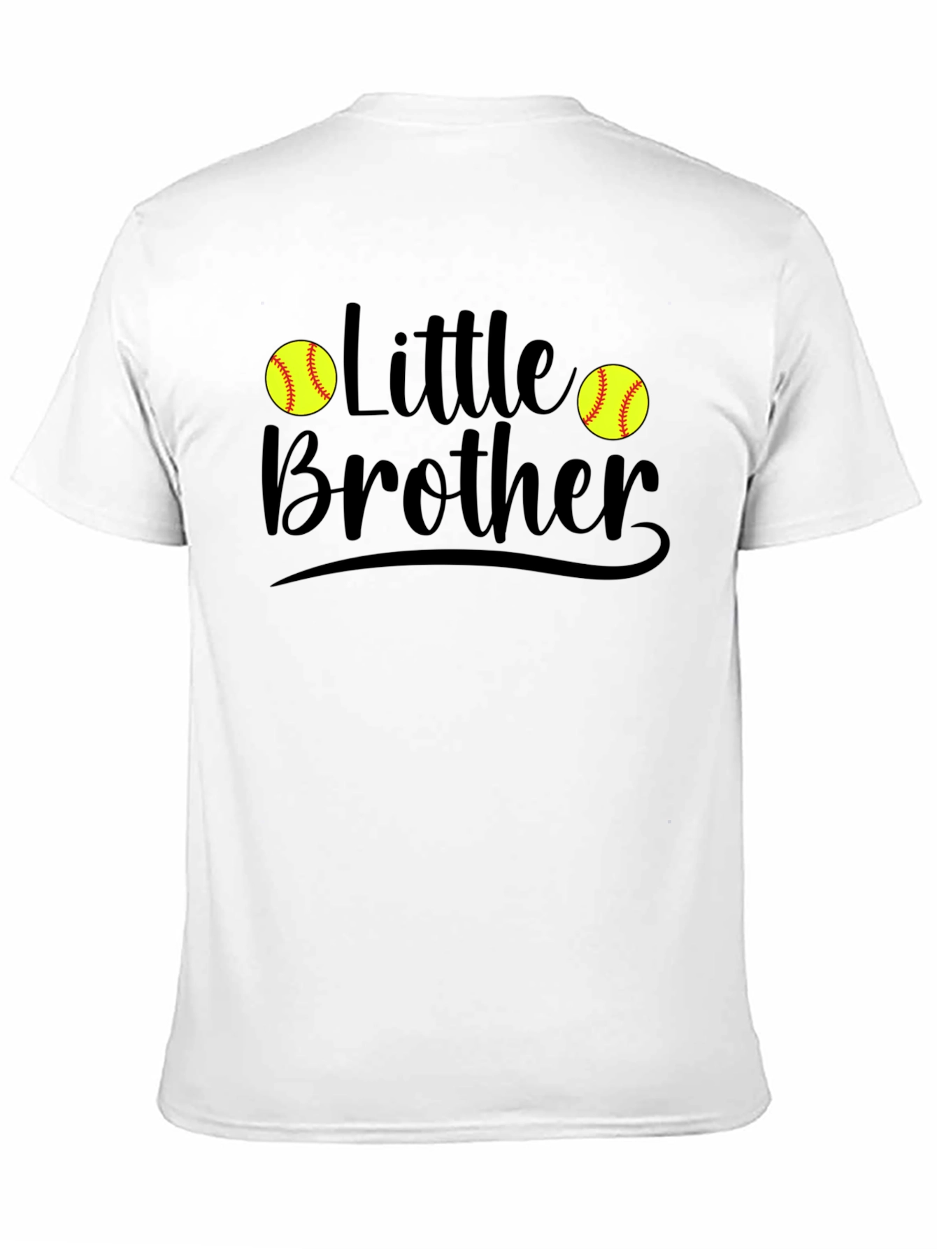 Little Brother Softball Graphic T-Shirt