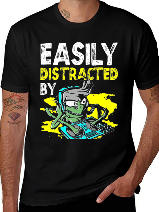 Easily Distracted By DJ Alien T-Shirt