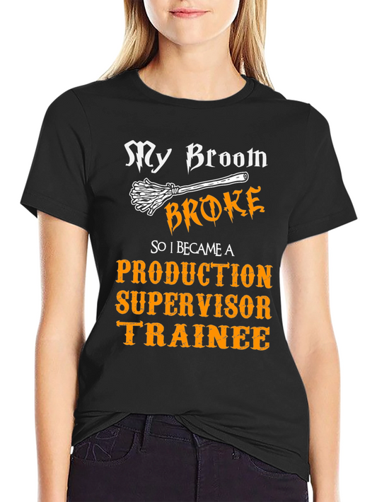 Funny Production Supervisor Trainee Halloween T-Shirt