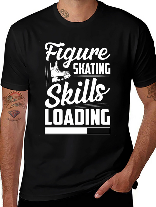 Figure Skating Skills Loading T-Shirt - Black