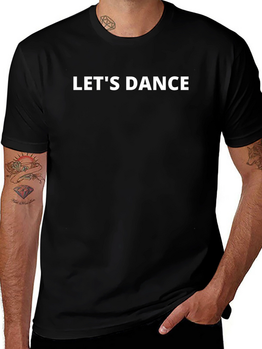 Lets Dance Black Graphic Tee - Stylish & Comfortable
