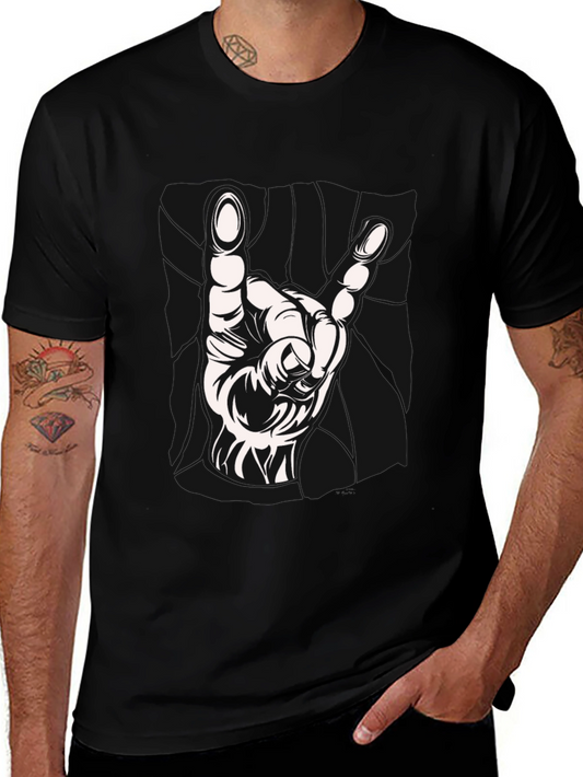 Rock On! Black Graphic Tee
