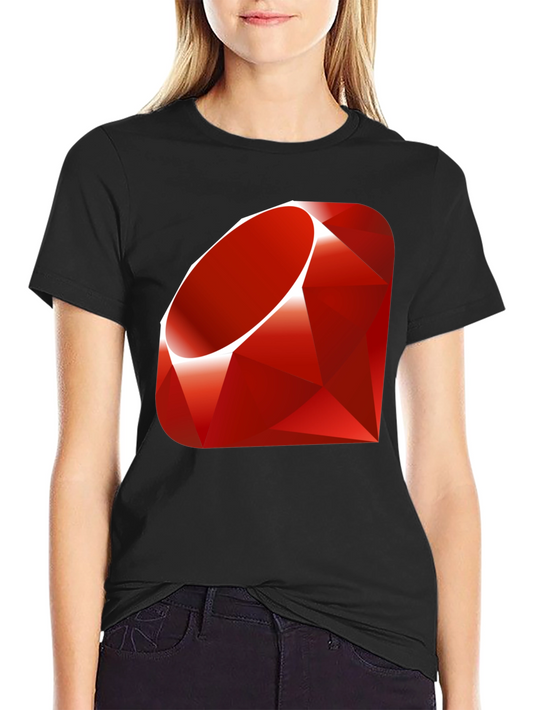 Ruby Gem Black T-Shirt - Programmer Coder Tee