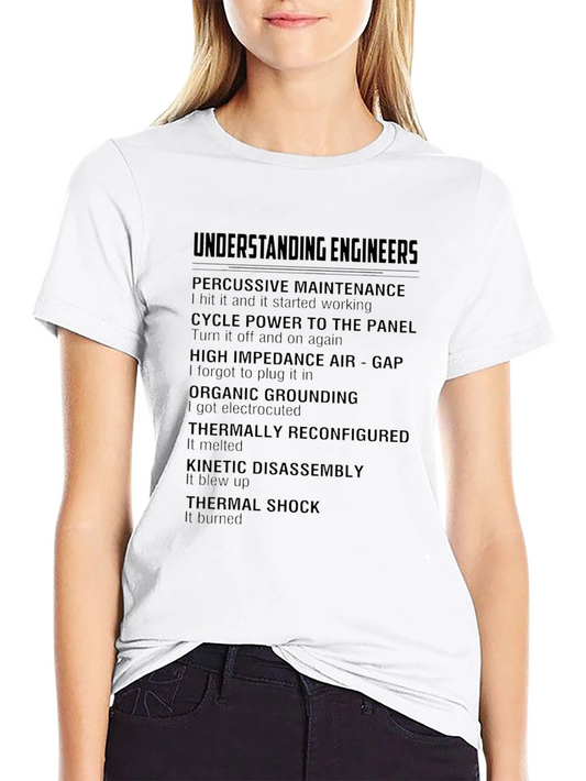 Understanding Engineers Black T-Shirt
