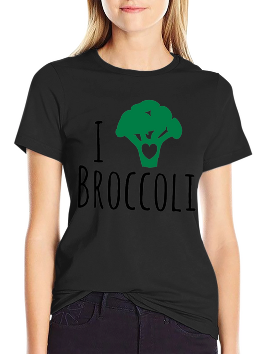 I Heart Broccoli Graphic Tee - Vegan Food Lover Shirt