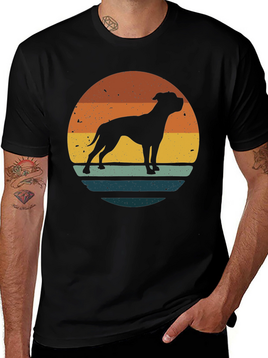 Retro Pitbull Sunset T-Shirt