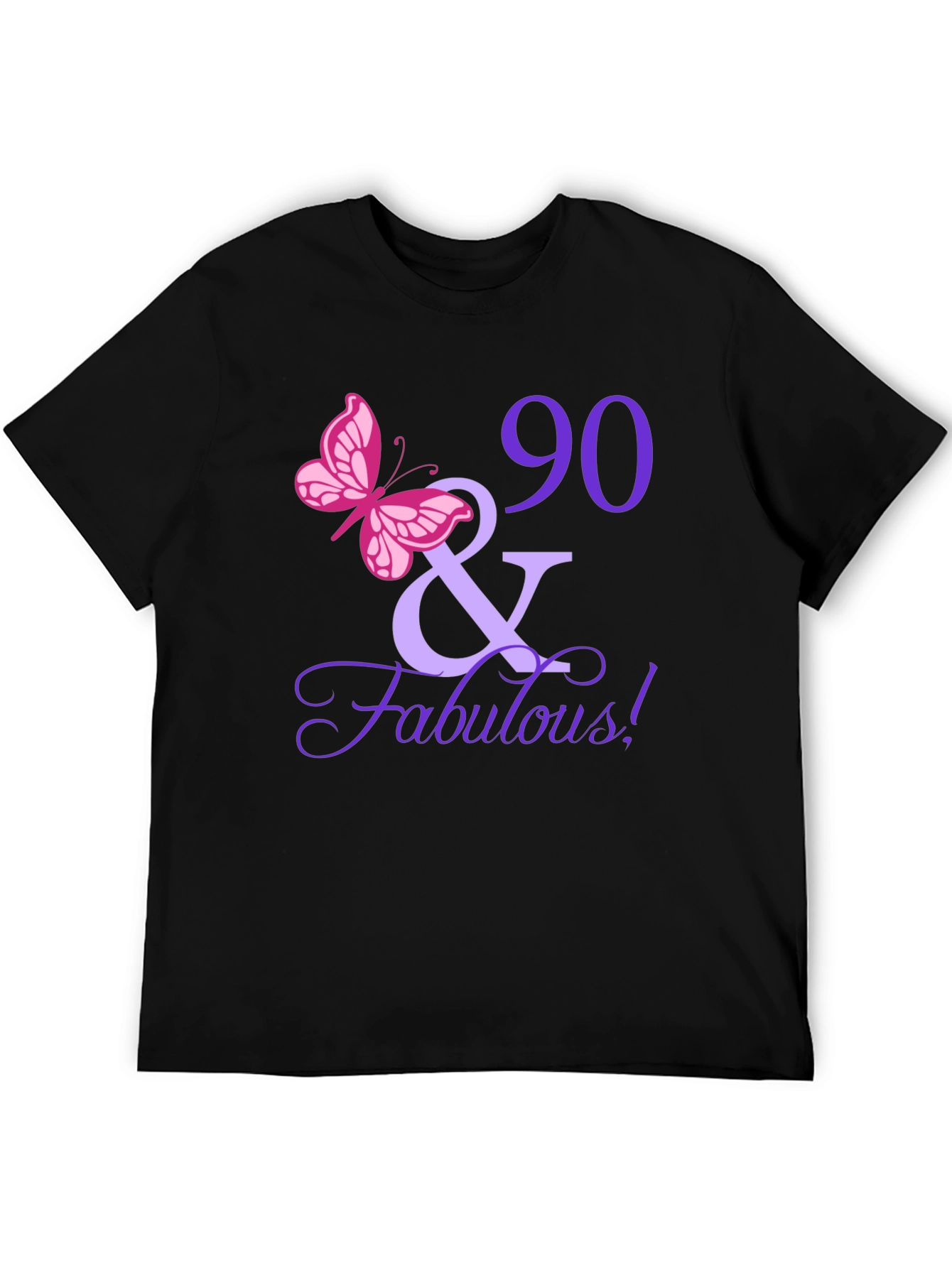 90 & Fabulous Birthday T-Shirt