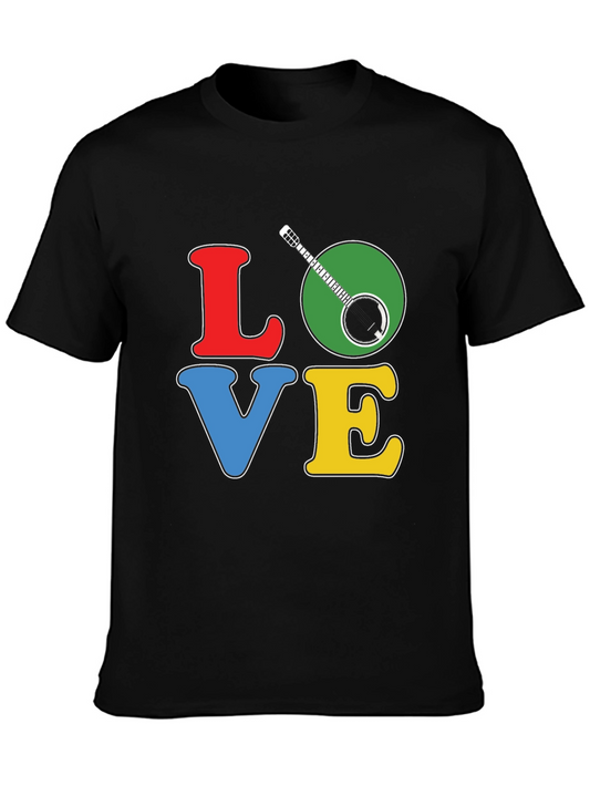 Banjo LOVE T-Shirt: Colorful Musical Tee