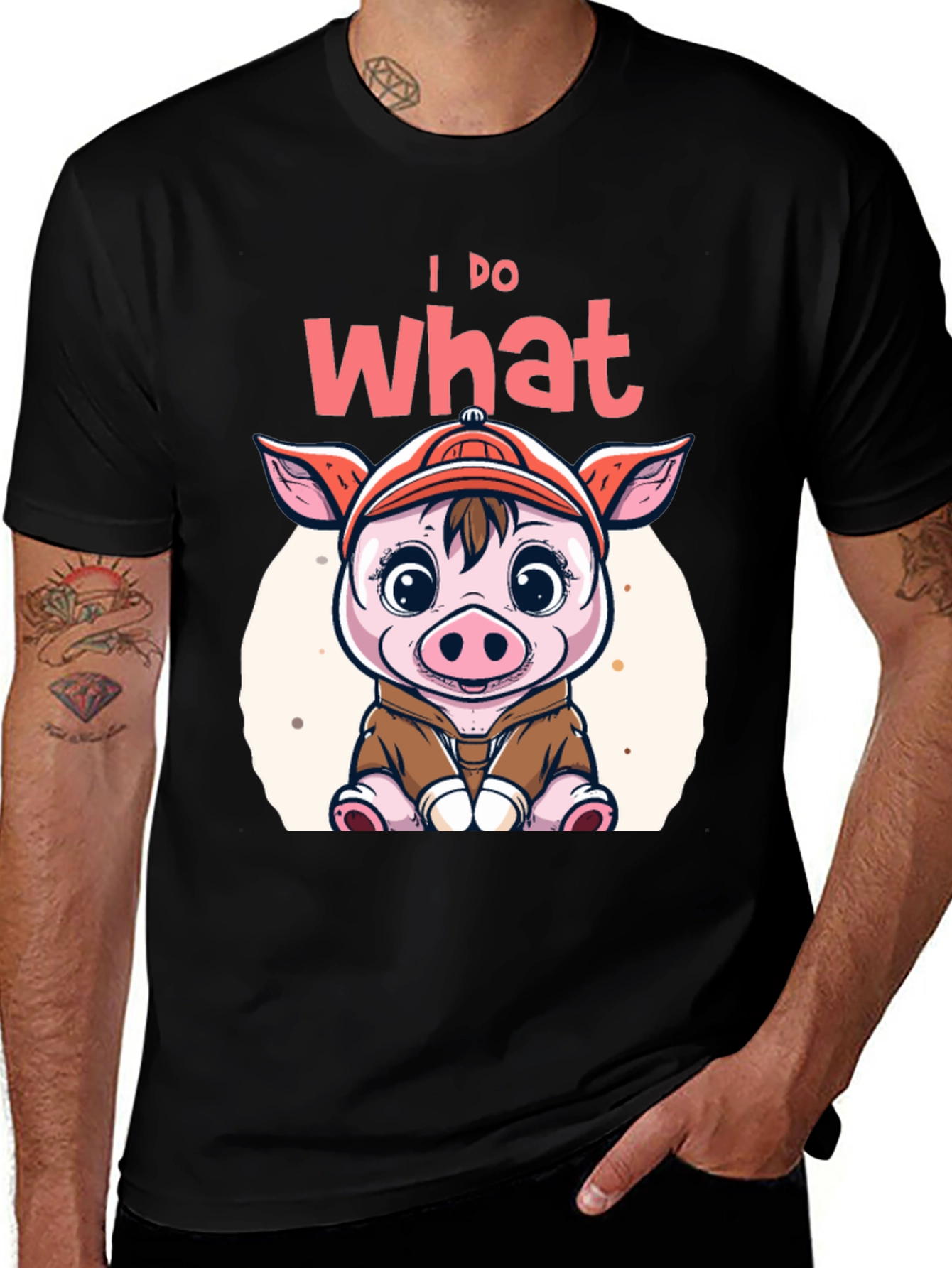 I Do What I Want Funny Pig T-Shirt