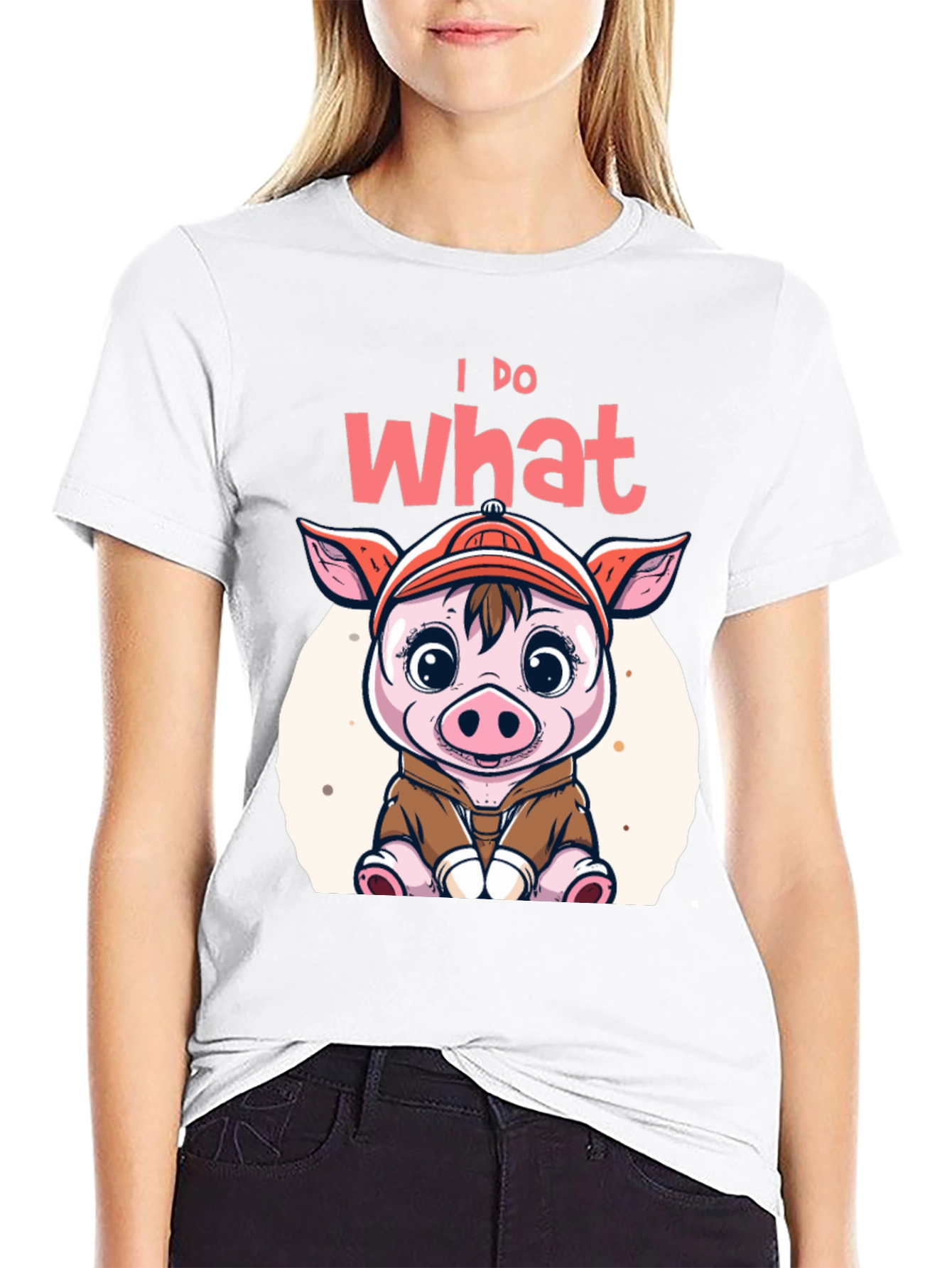 I Do What I Want Funny Pig T-Shirt