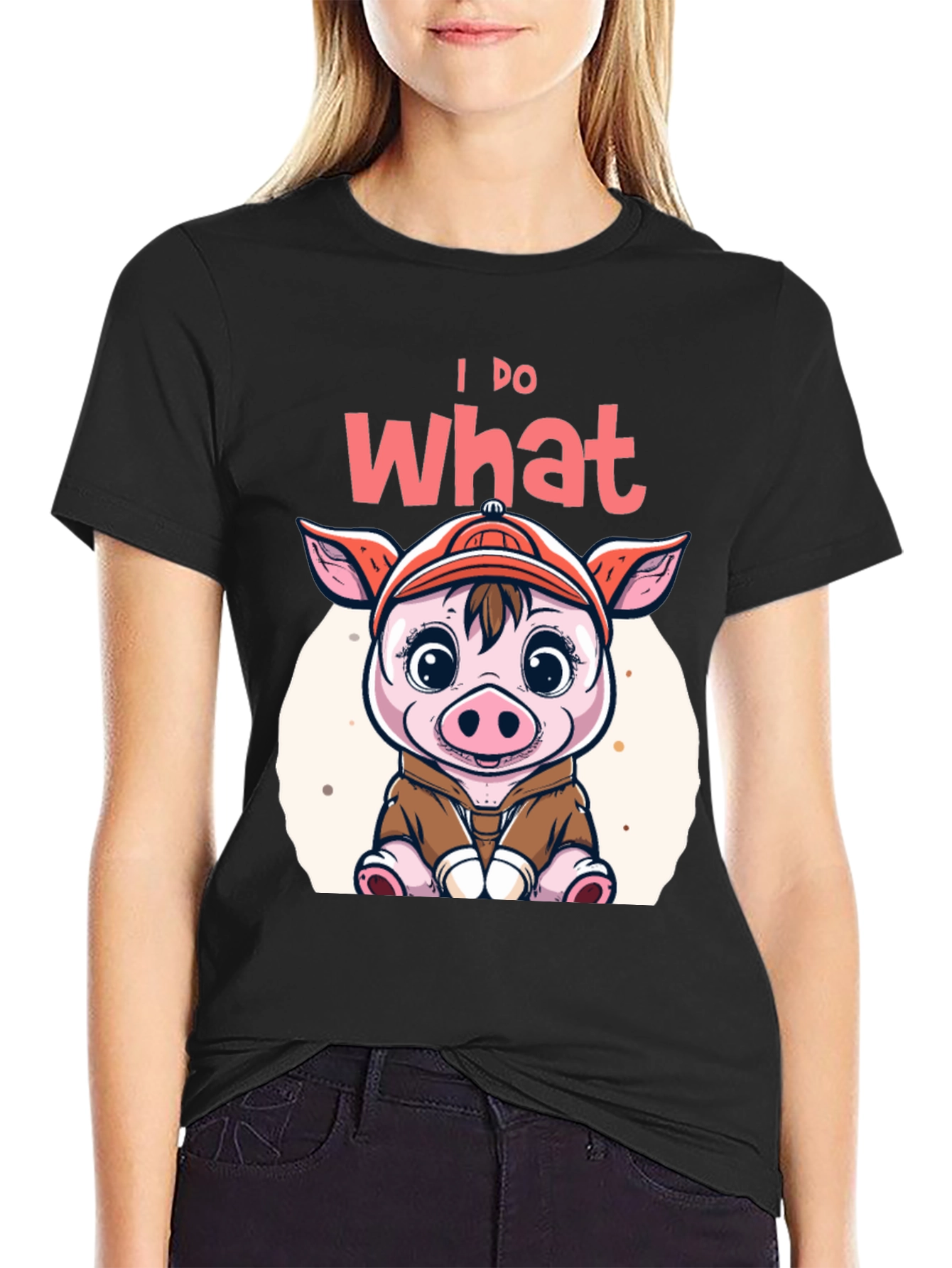 I Do What I Want Funny Pig T-Shirt
