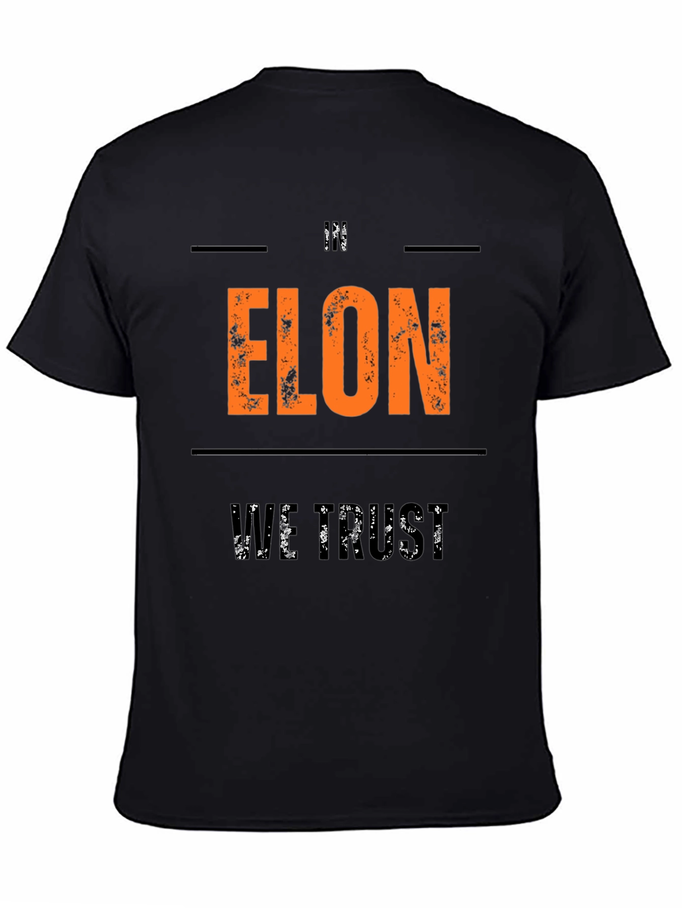 Im Elon We Trust Graphic T-Shirt - Black