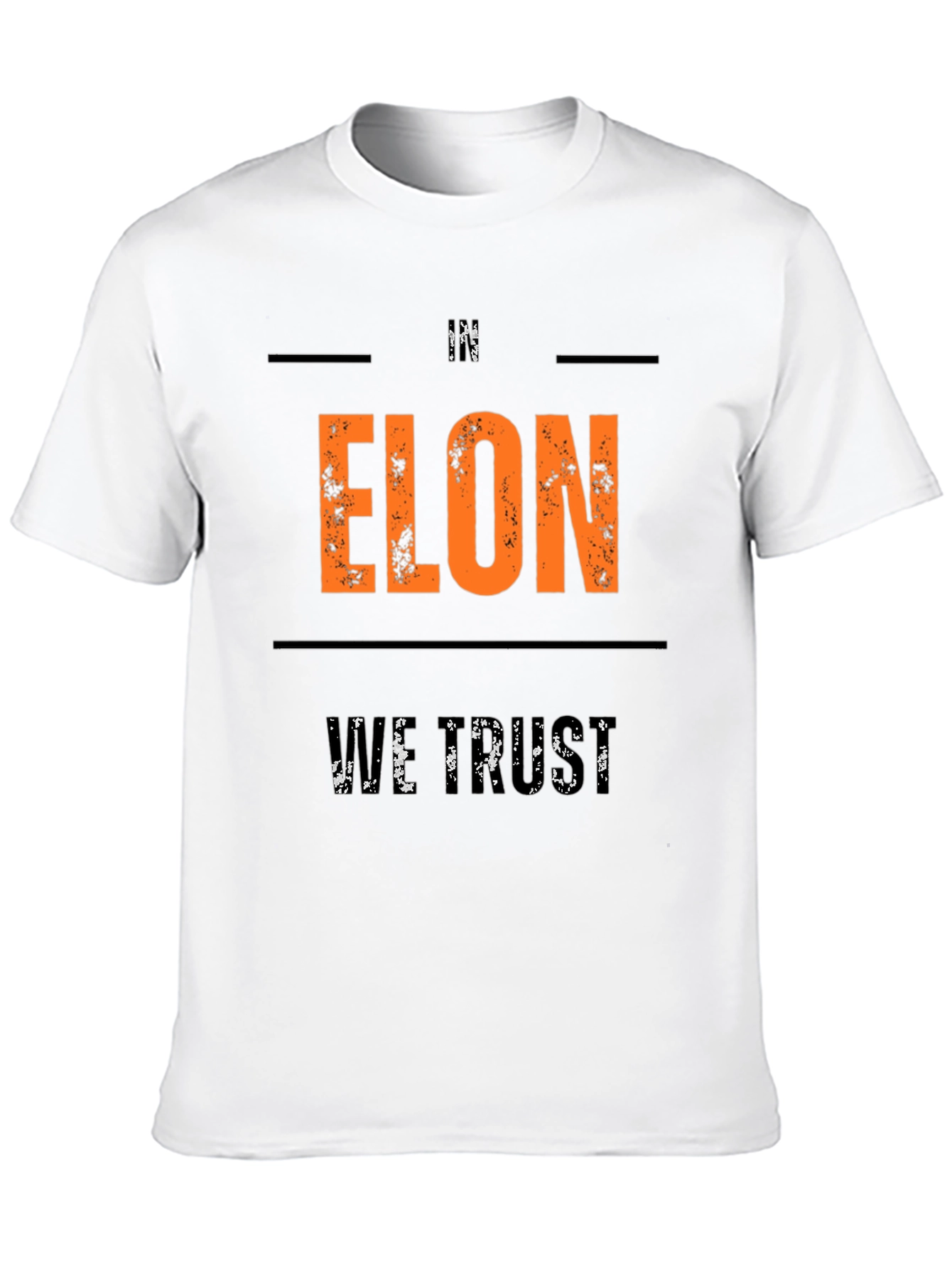 Im Elon We Trust Graphic T-Shirt - Black