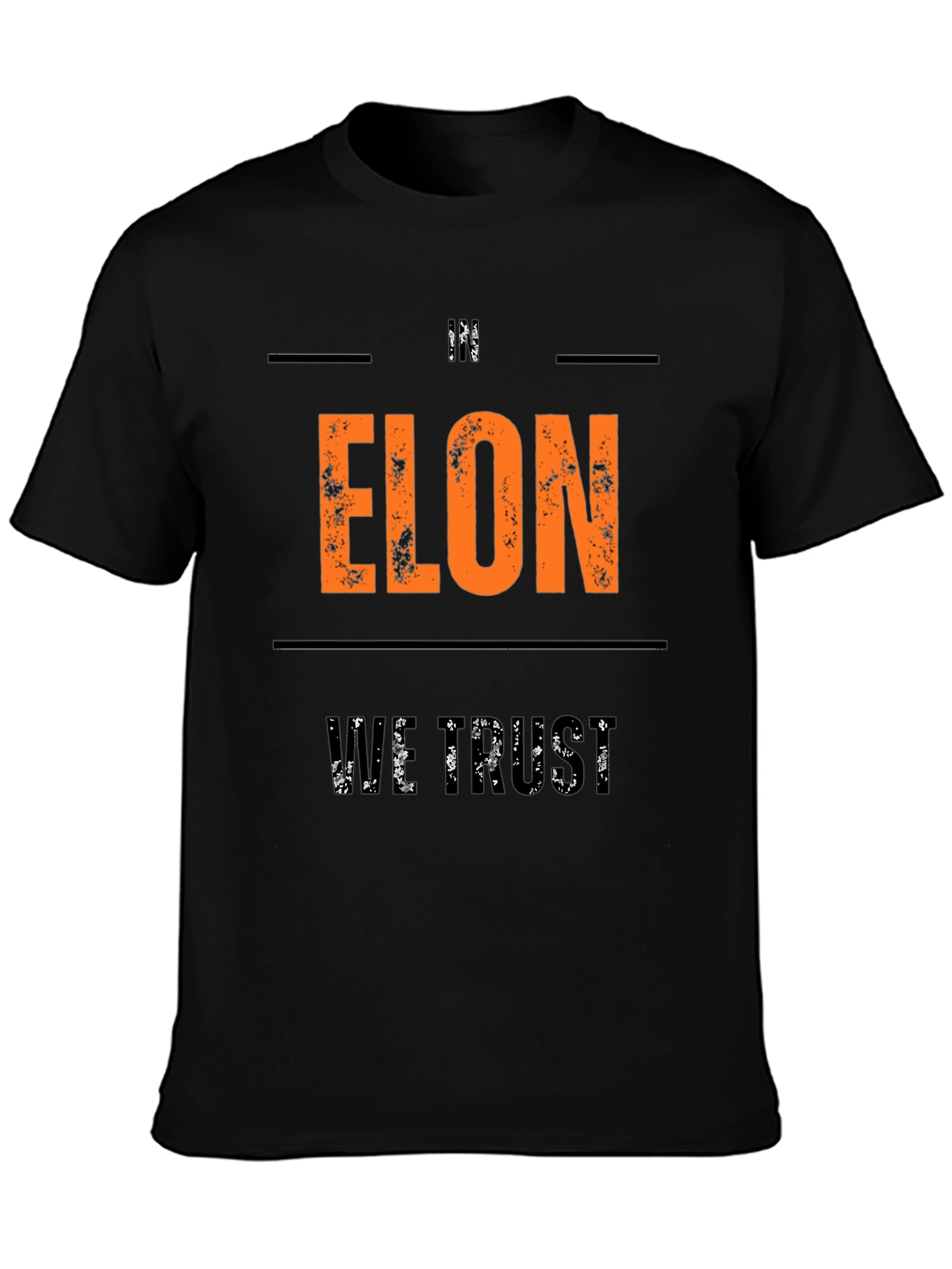 Im Elon We Trust Graphic T-Shirt - Black