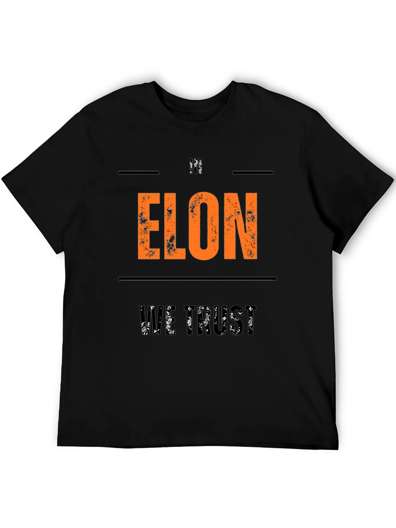 Im Elon We Trust Graphic T-Shirt - Black