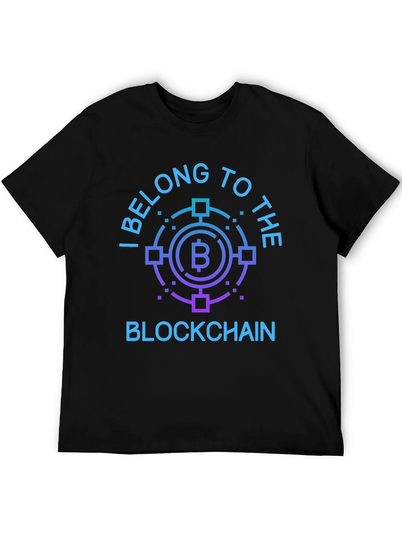 Bitcoin Blockchain Graphic Tee - Crypto Enthusiast T-Shirt