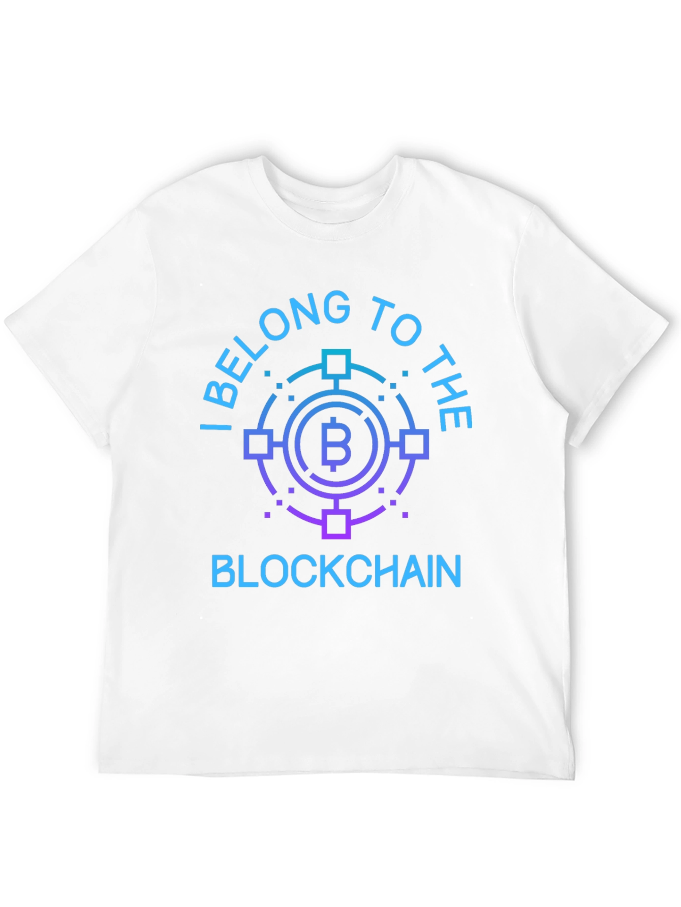 Bitcoin Blockchain Graphic Tee - Crypto Enthusiast T-Shirt