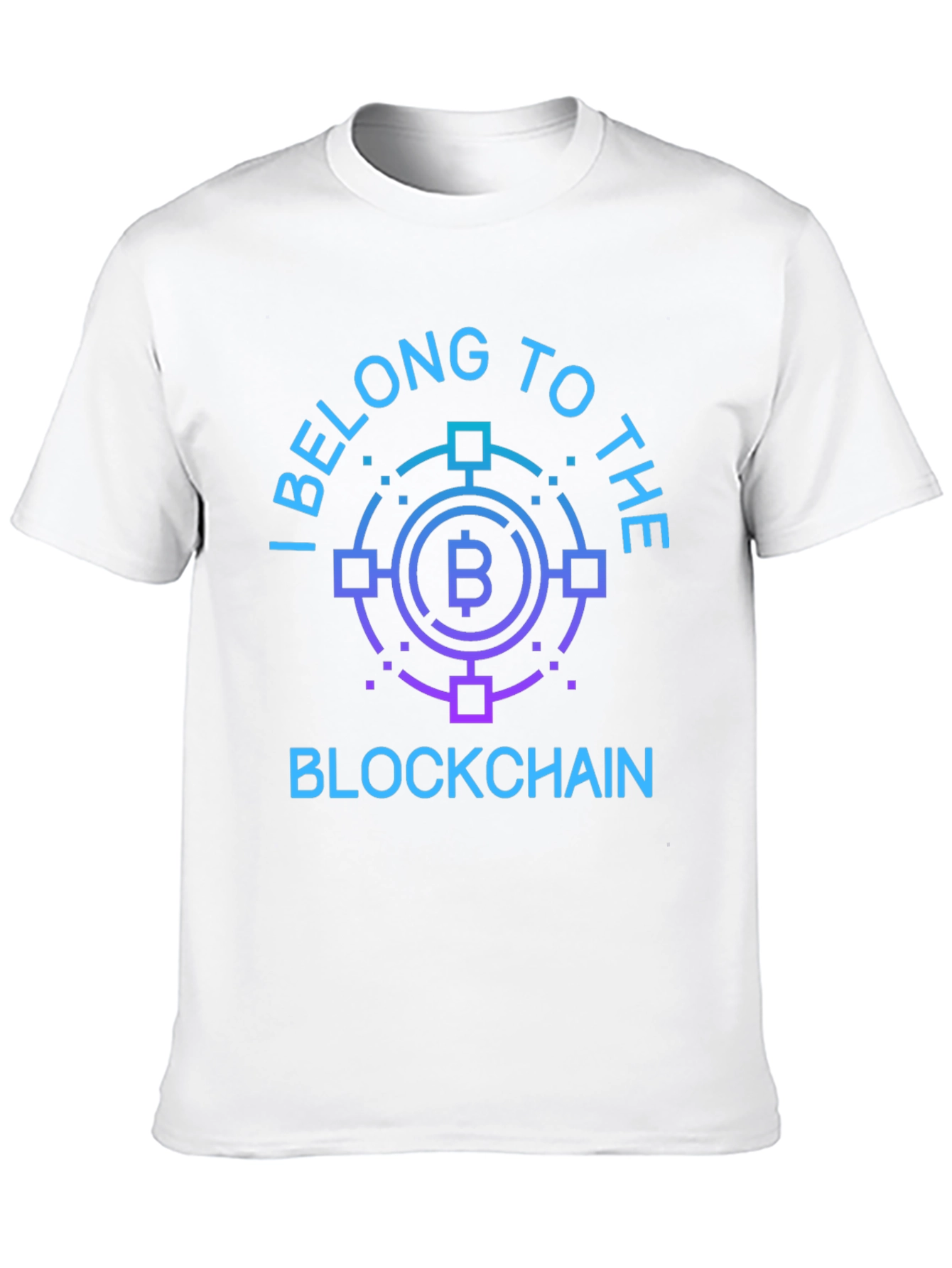Bitcoin Blockchain Graphic Tee - Crypto Enthusiast T-Shirt