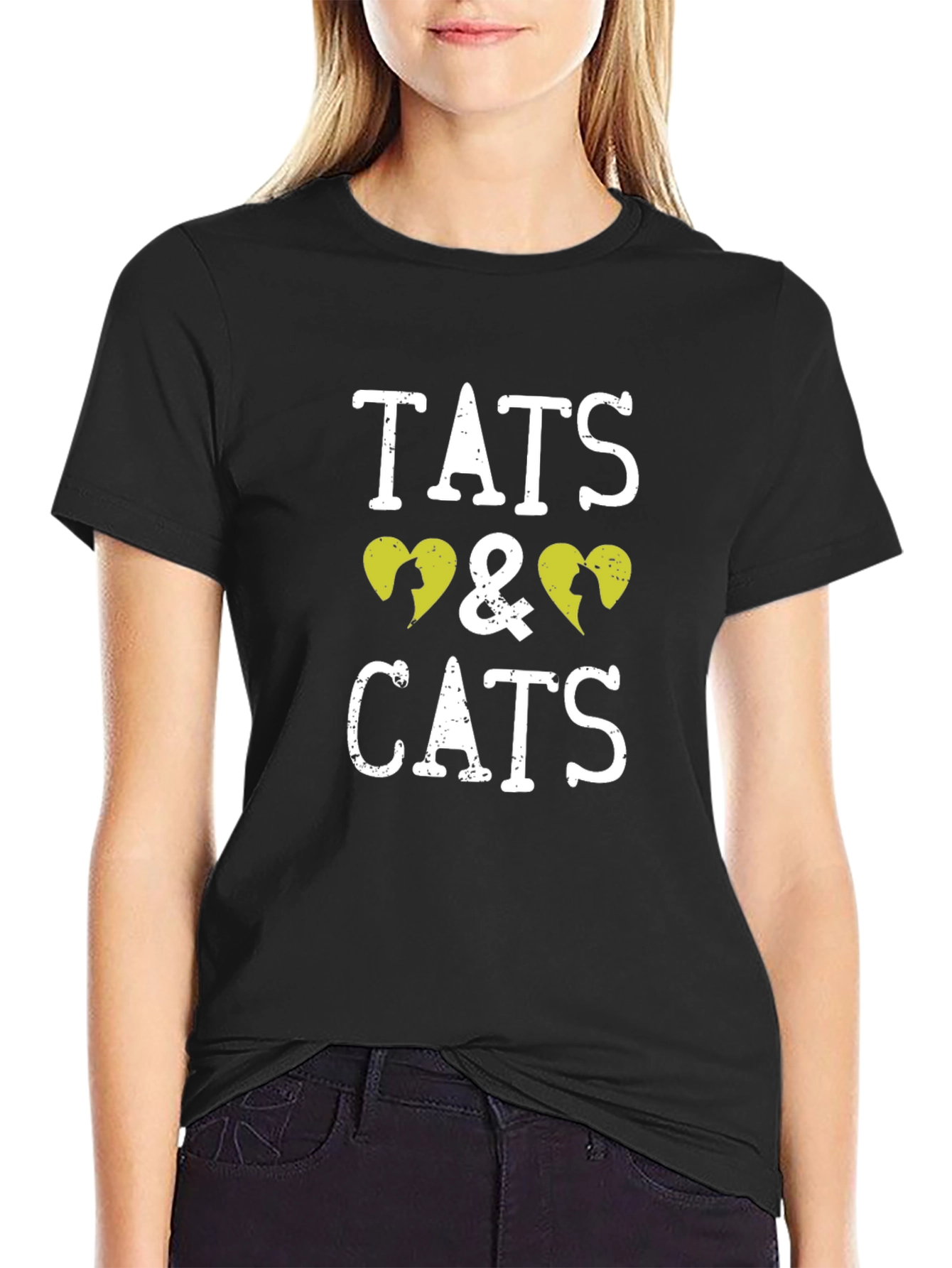 Tats & Cats Graphic T-Shirt - Cat Lover Tee