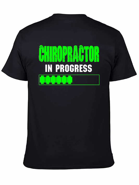Chiropractor in Progress Black T-Shirt