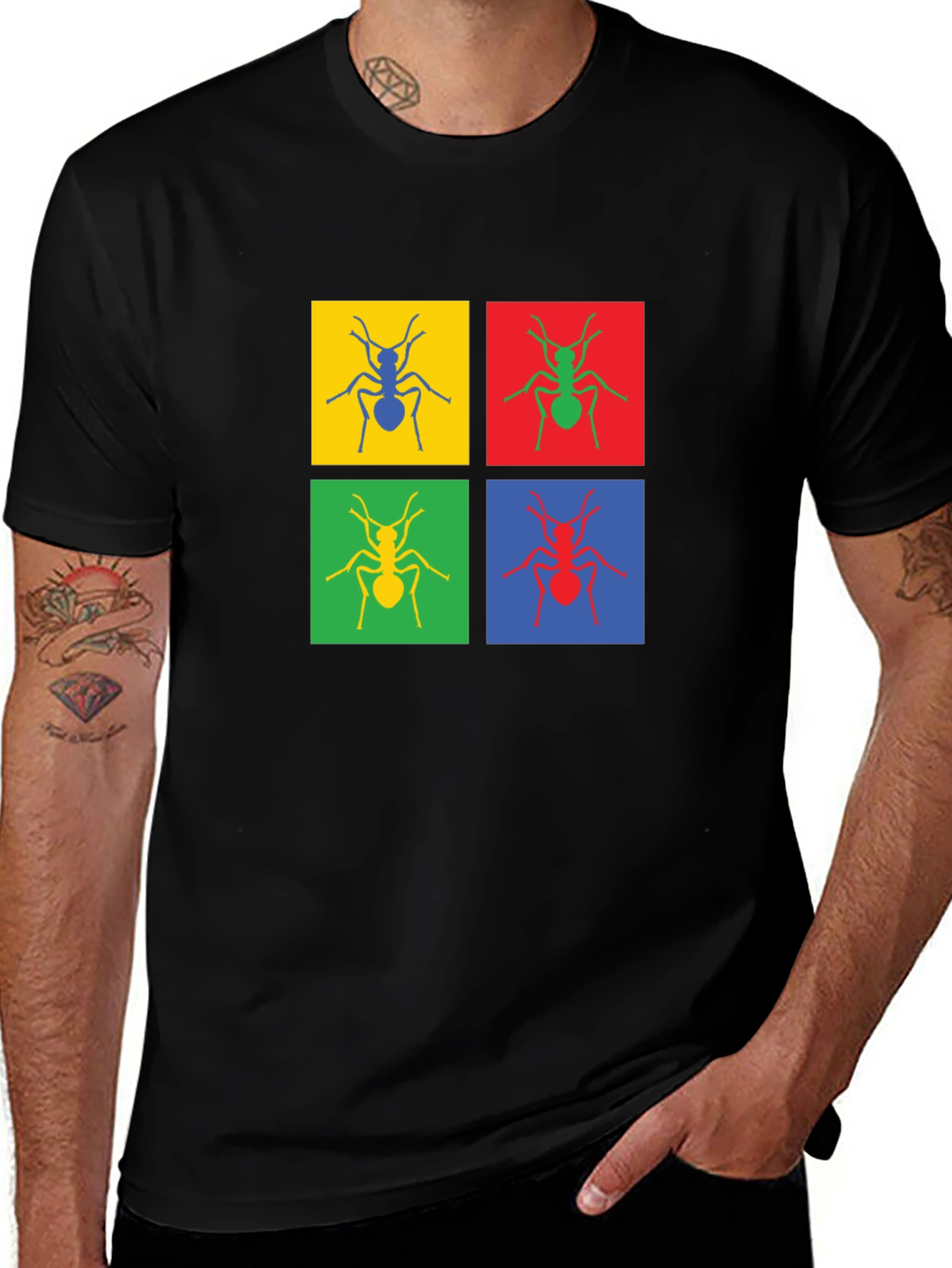 Pop Art Ants Graphic T-Shirt