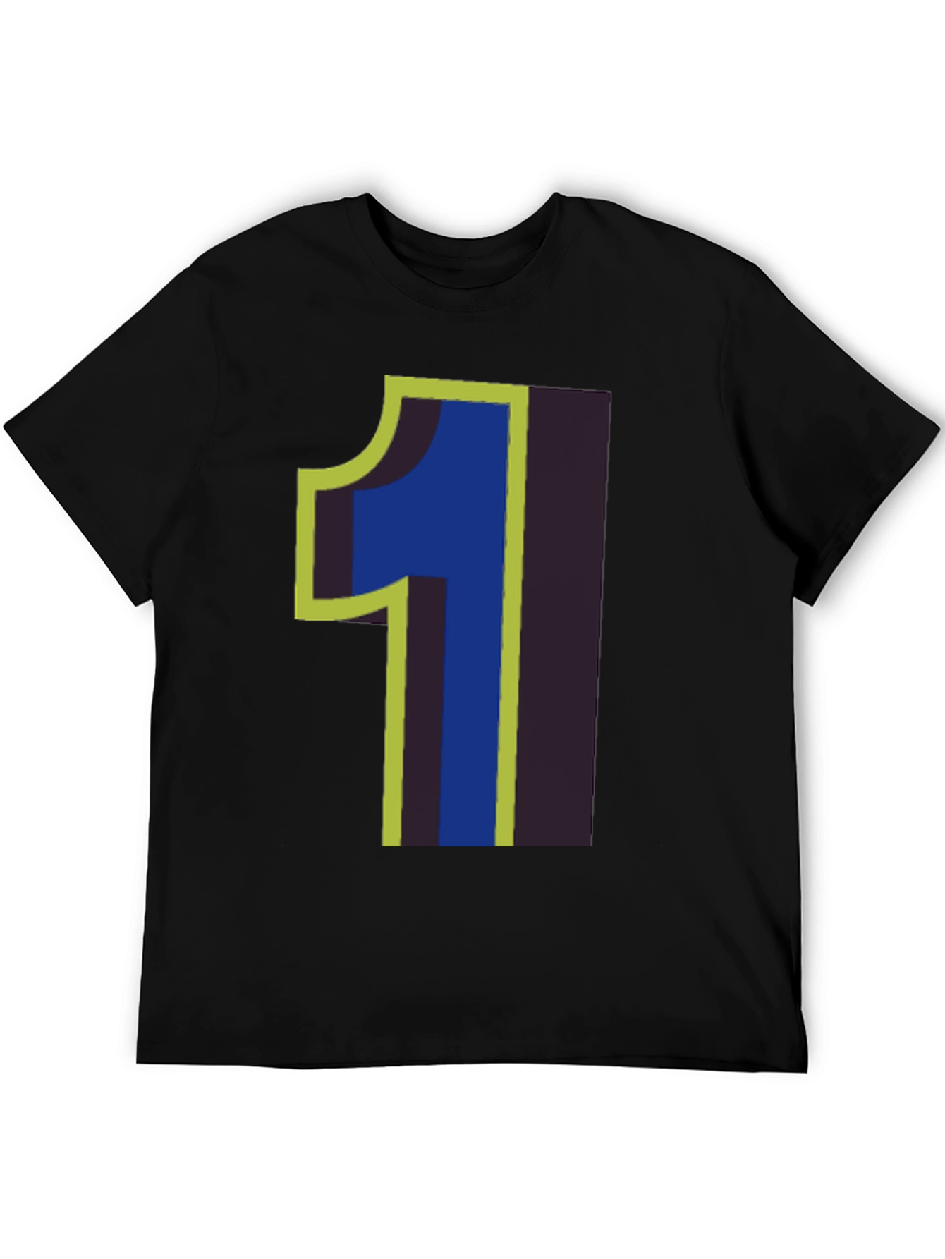 Number One Graphic T-Shirt - Black Cotton Tee