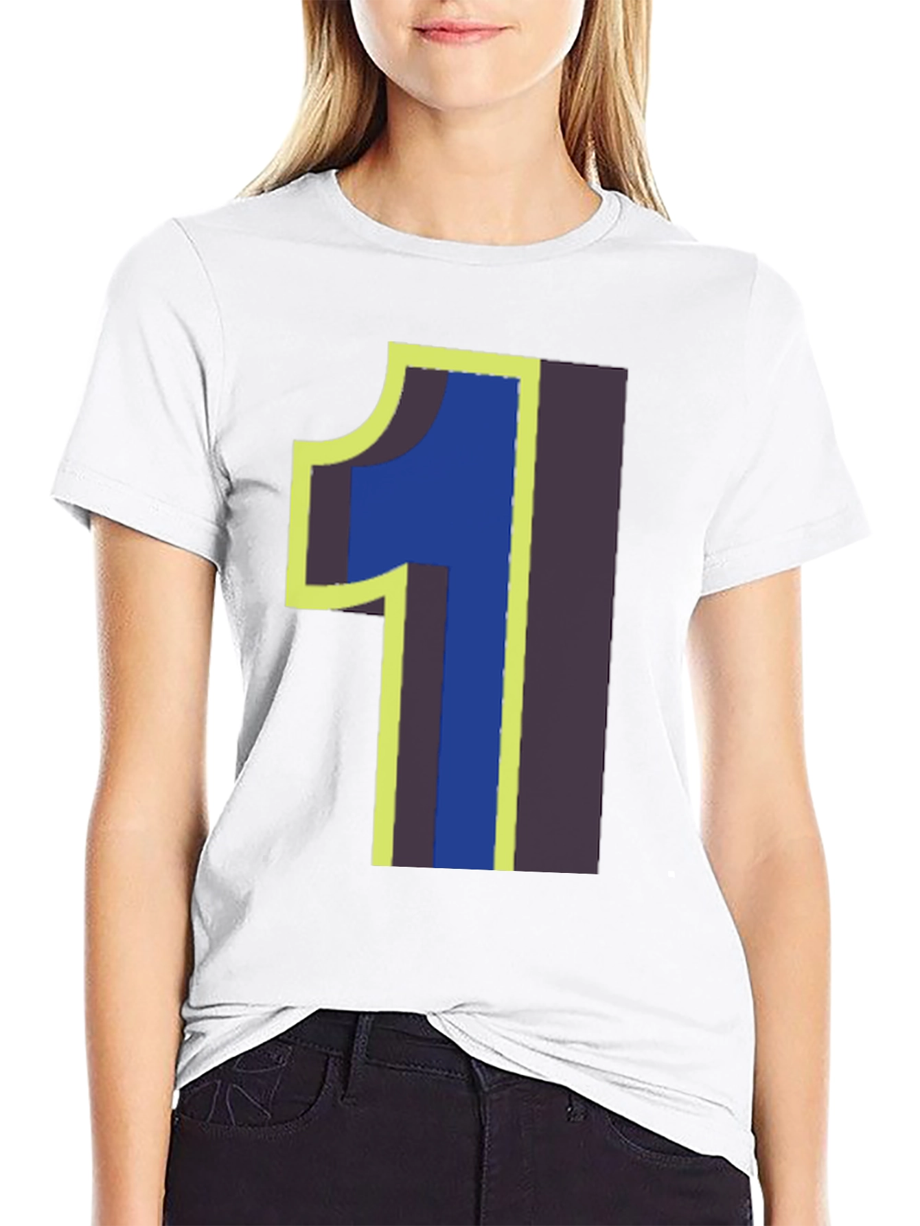 Number One Graphic T-Shirt - Black Cotton Tee