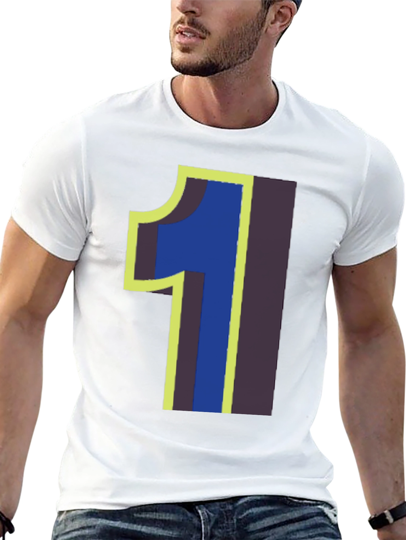 Number One Graphic T-Shirt - Black Cotton Tee
