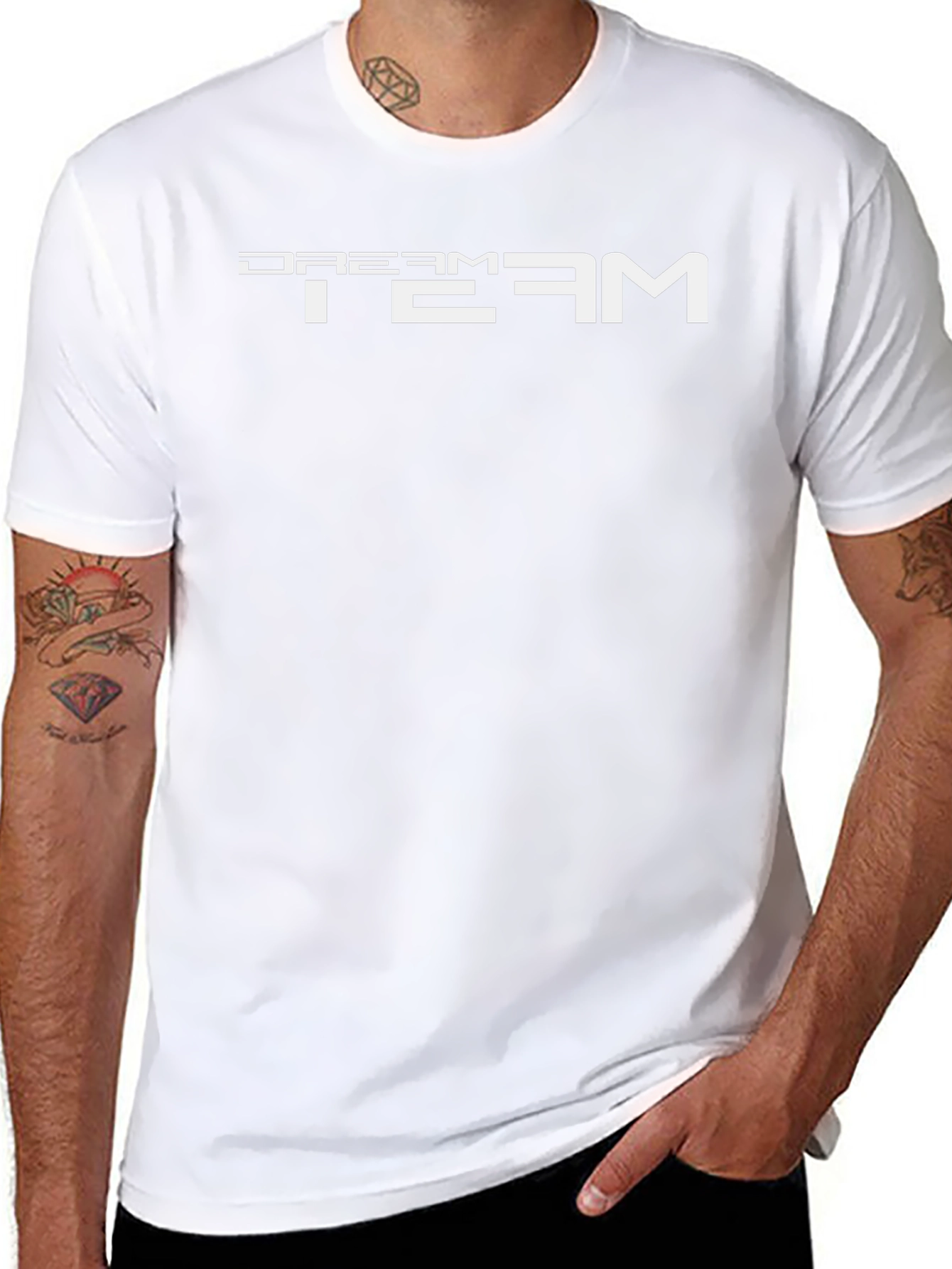 Dream Team Graphic Print Crew Neck T-Shirt