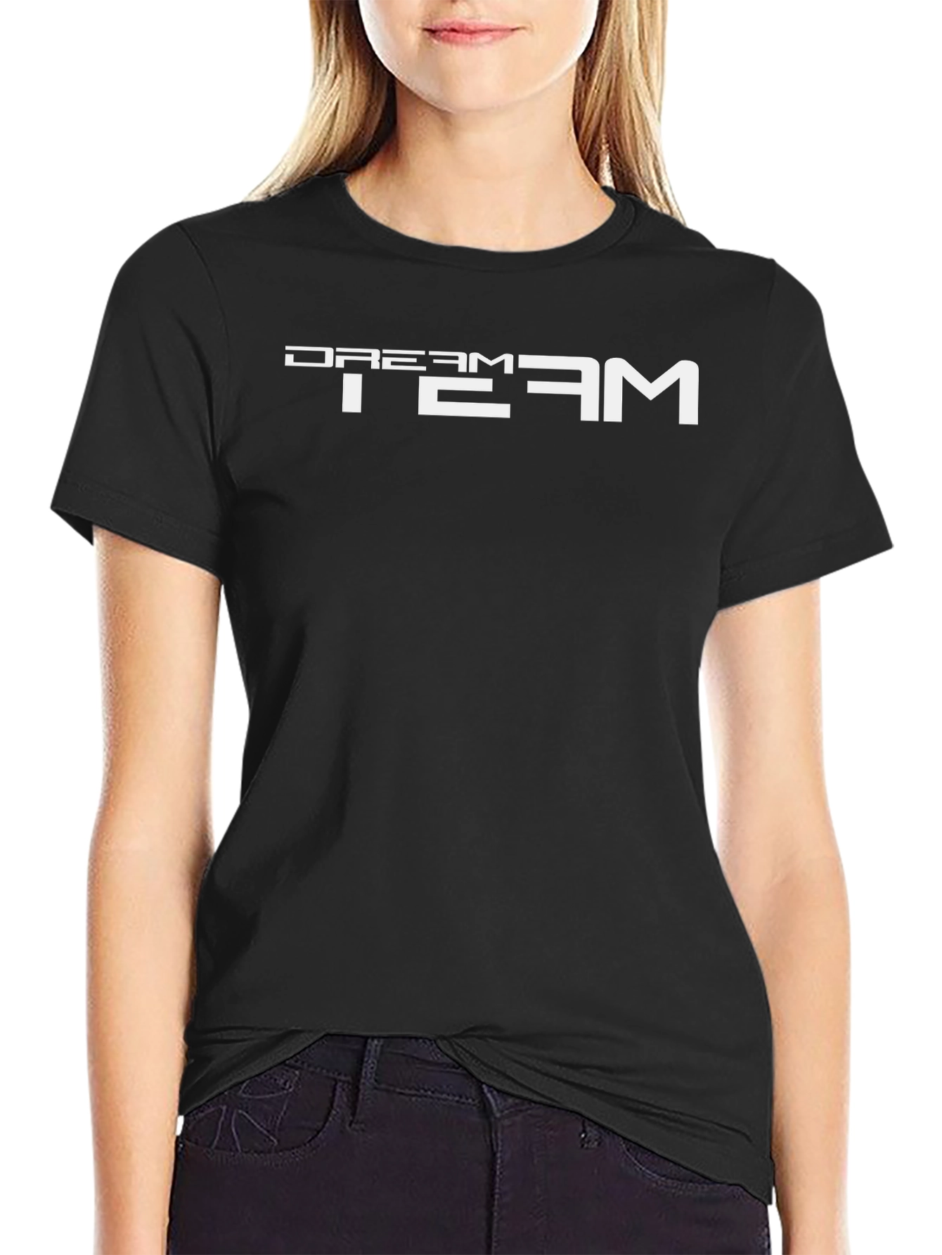 Dream Team Graphic Print Crew Neck T-Shirt