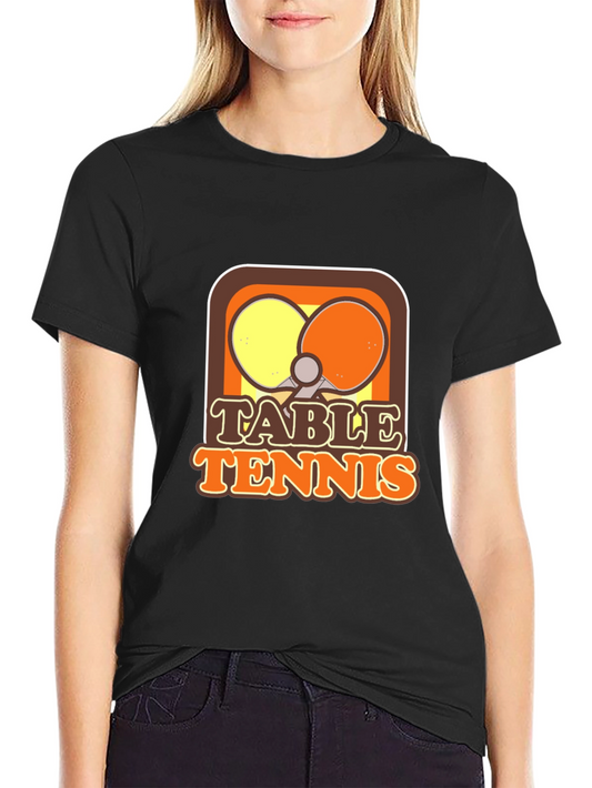 Retro Table Tennis T-Shirt - Sporty Graphic Tee
