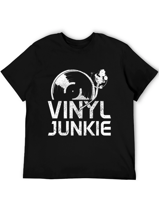 Vinyl Junkie T-Shirt - Music Lover Tee