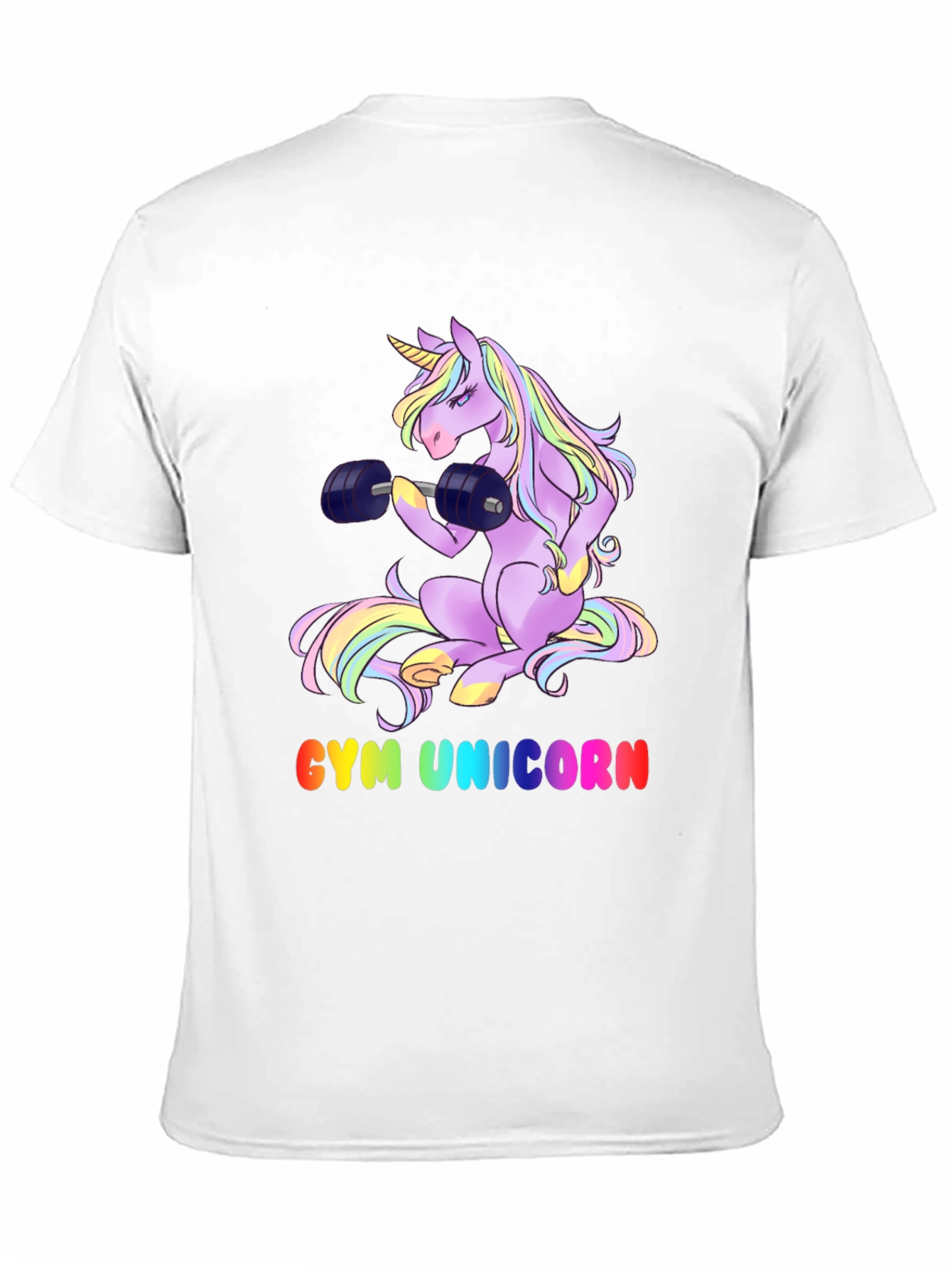 Gym Unicorn Graphic T-Shirt