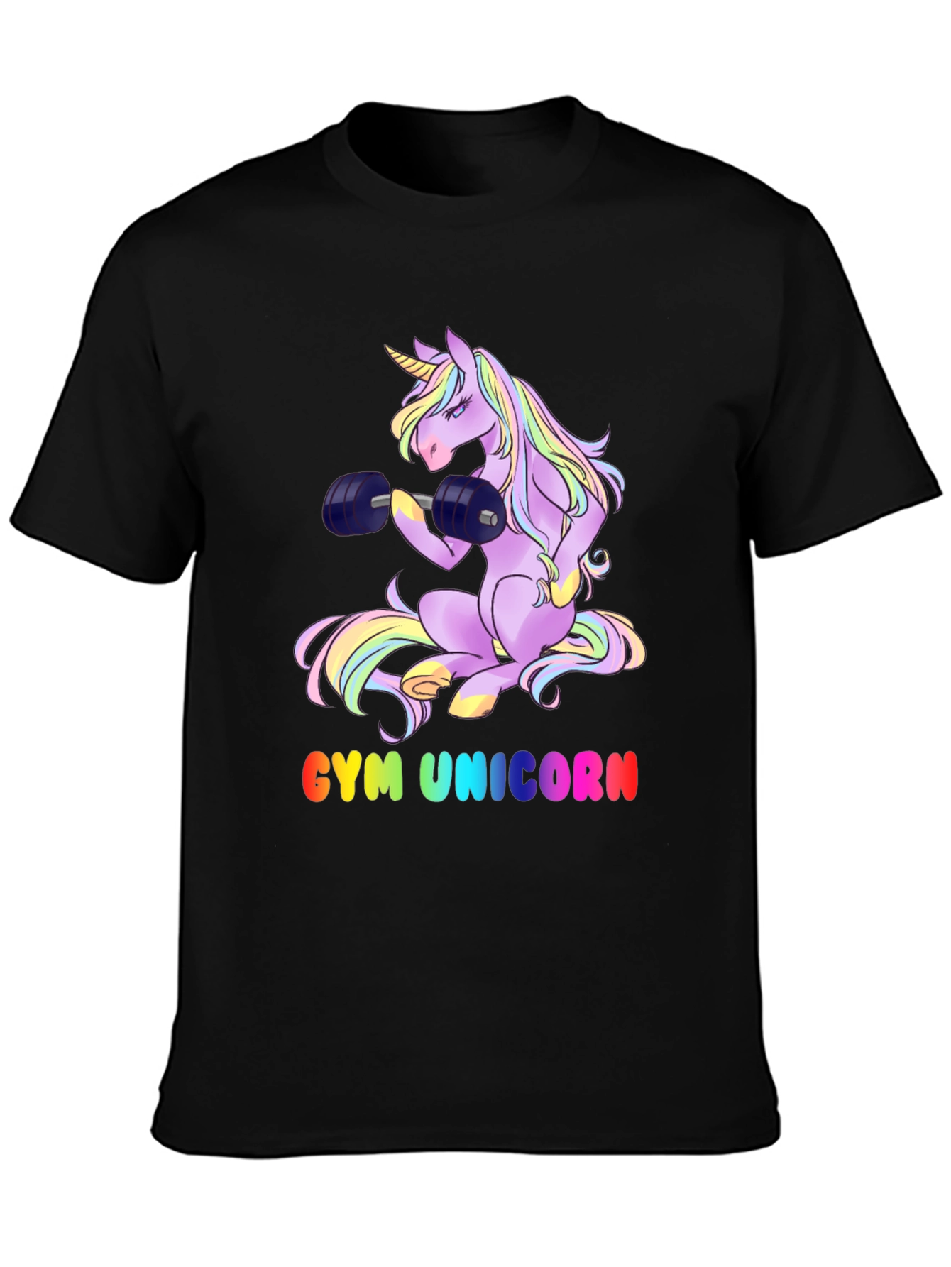 Gym Unicorn Graphic T-Shirt