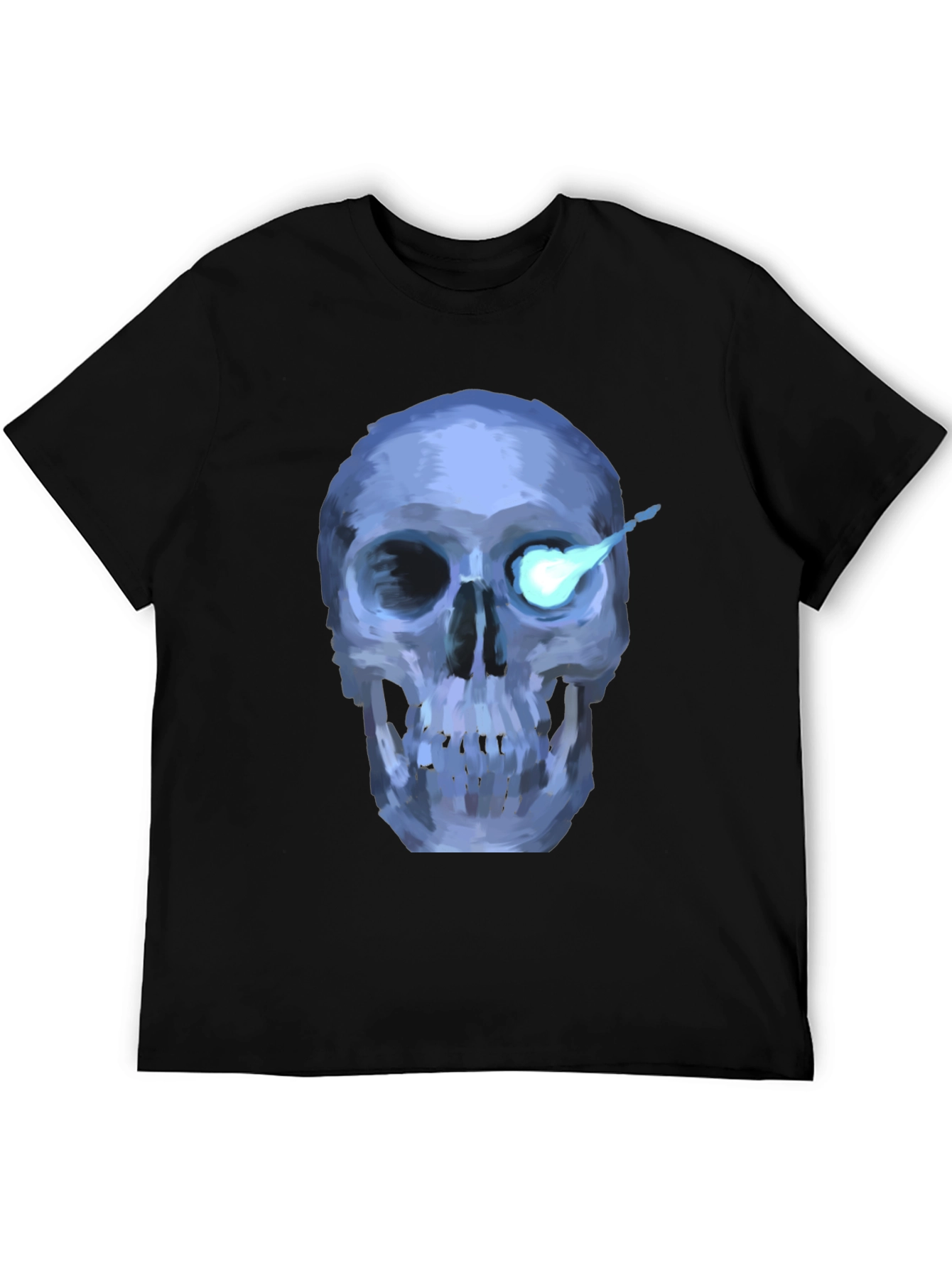 Cool Skull Graphic T-Shirt - Black