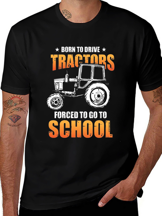 Born To Drive Tractors Graphic Tee