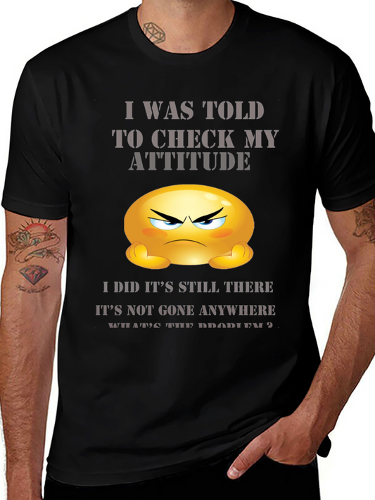 Attitude Check T-Shirt - Funny Graphic Tee