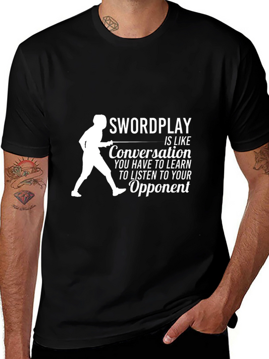 Swordplay Conversation T-Shirt | Fencing Tee