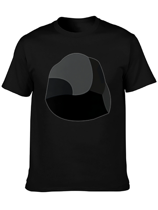 Abstract Rock Graphic Black T-Shirt