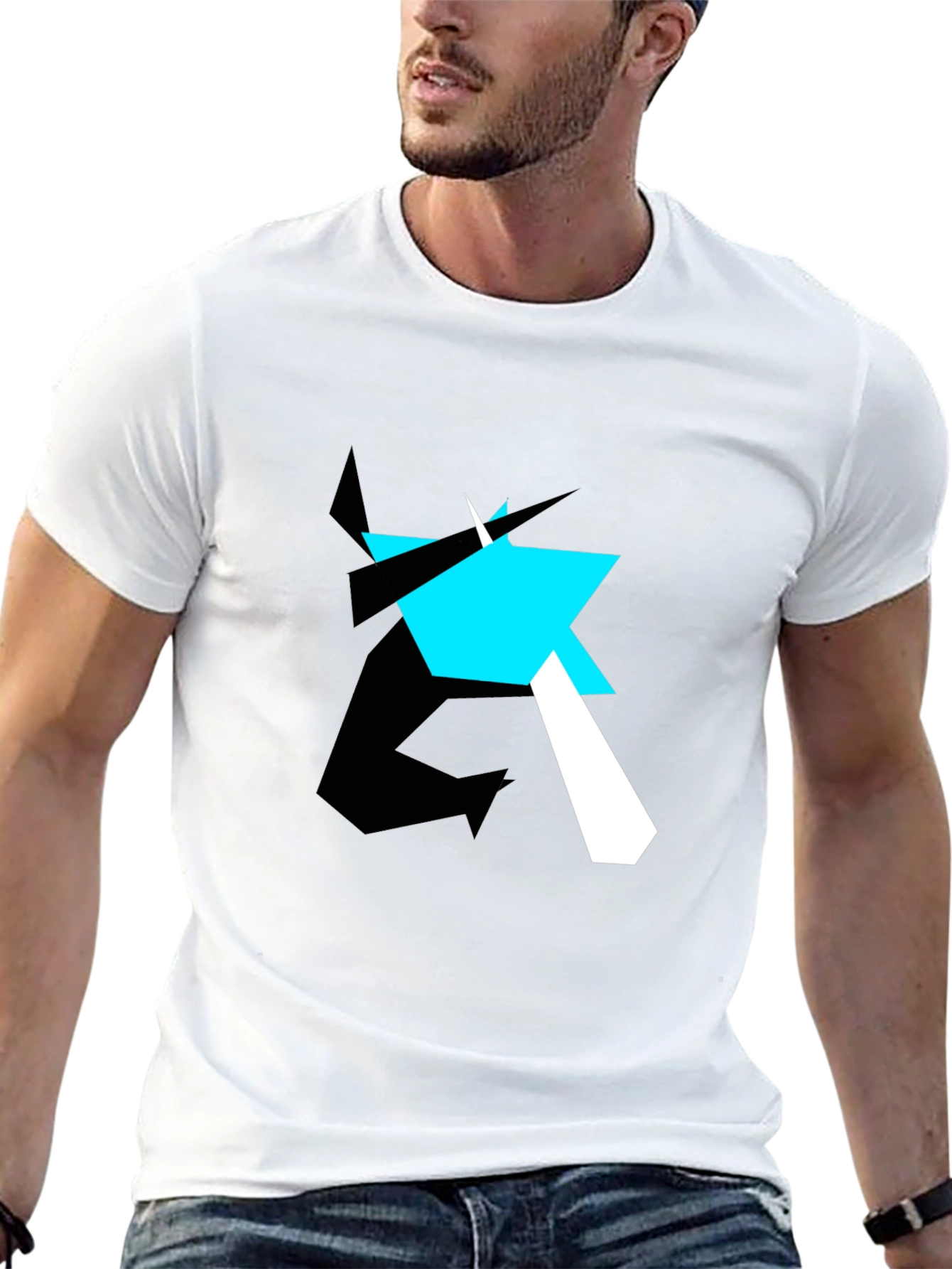 Geometric Graphic Print Tee